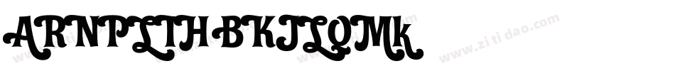 Exotica Medium字体转换